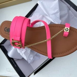 Guess pink sandals